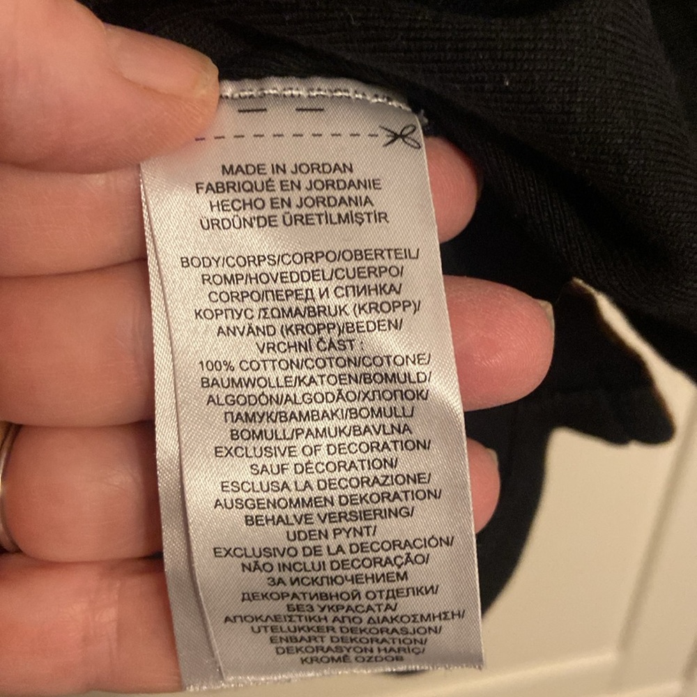 Cotton knit black shirt - Picture 3 of 6